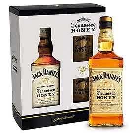 Jack Daniels Honey 2 Gls Giftpack 6/75 Cl
