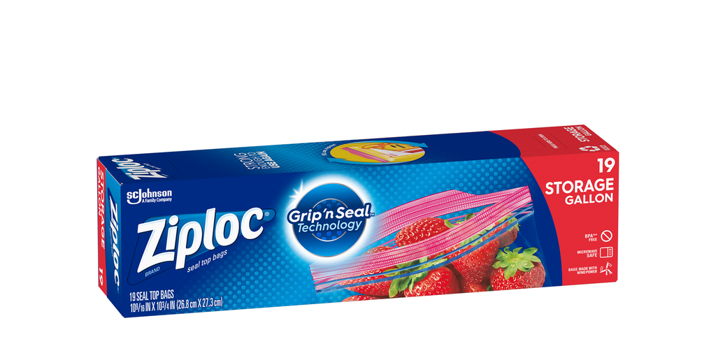 Ziploc Storage Gallon Bags 12/19Ct