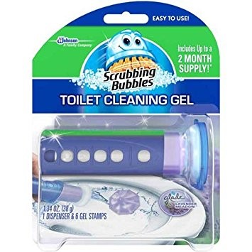 Scrubbing Bubbles Lavender Toilet Cleaning Gel Stamp 6/1.34oz