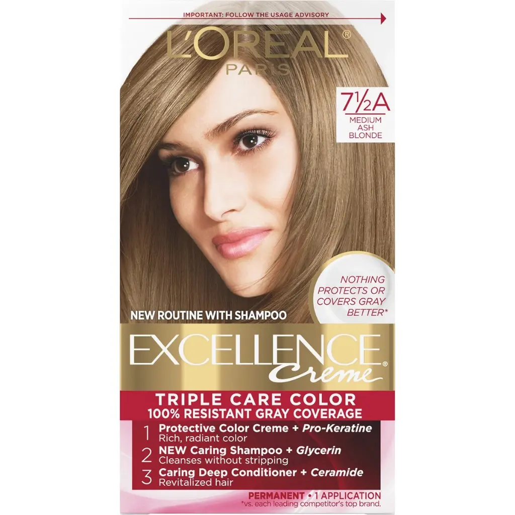 Excellence Creme Med Ash Blonde #7.5A