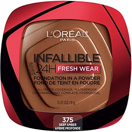 Infallible Fresh Wear Powder Deep Amber #375