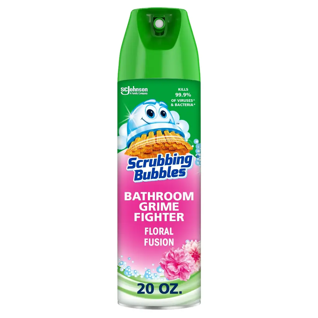 Scrubbing Bubbles Bathroom Grime Fighter Floral Fusion Aerosol 12/20oz