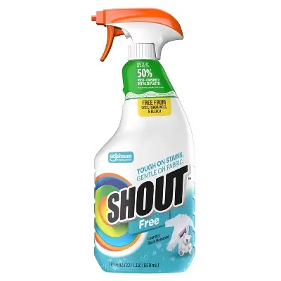 Shout Laundry Stain Remover Dye & Fragrance Free Trigger 8/22oz