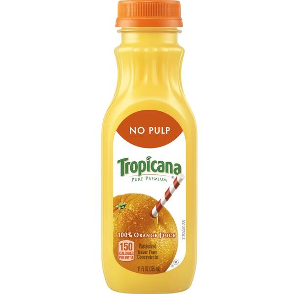Tropicana No Pulp Orange Juice 12/11Oz