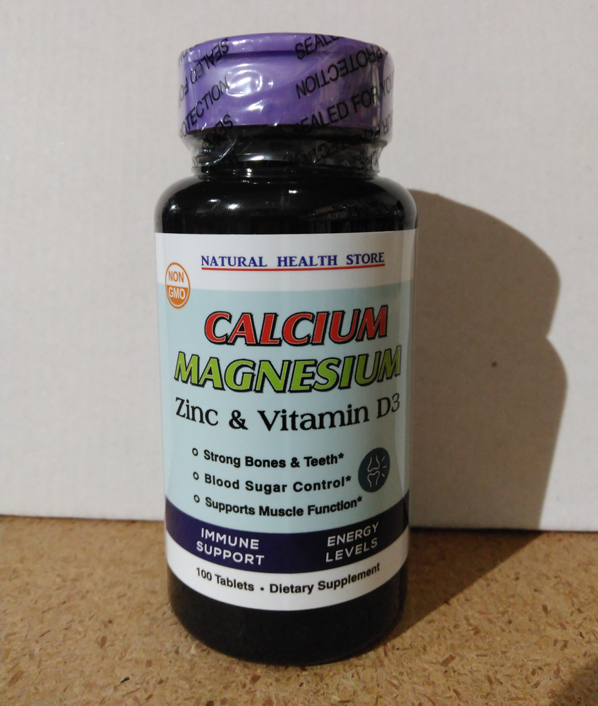 Natural Health Store Calcium+Mag+Zinc With Vit. D-3 100 Tablets