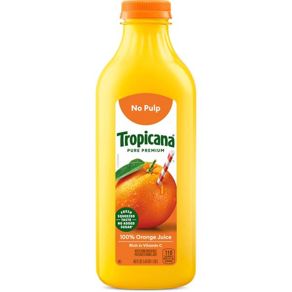 Tropicana No Pulp Orange Juice 6/46oz