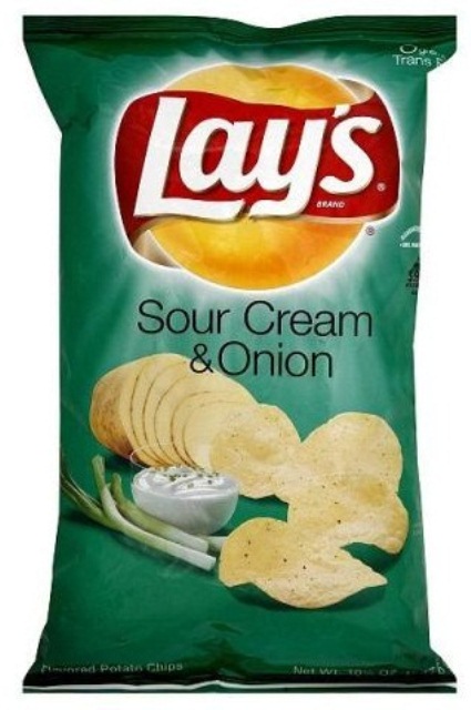 Frito Lay Potato Chips Sour Cream & Onion 15/6.5 Oz