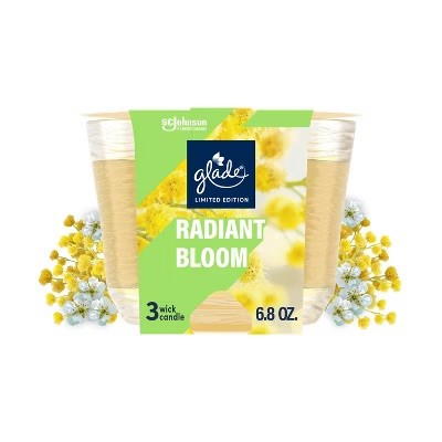 Glade Candle Lto Radiant Bloom 3/6.8oz