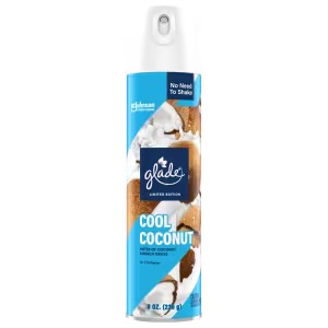 Glade Aerosol Cool Coconut 6/8oz