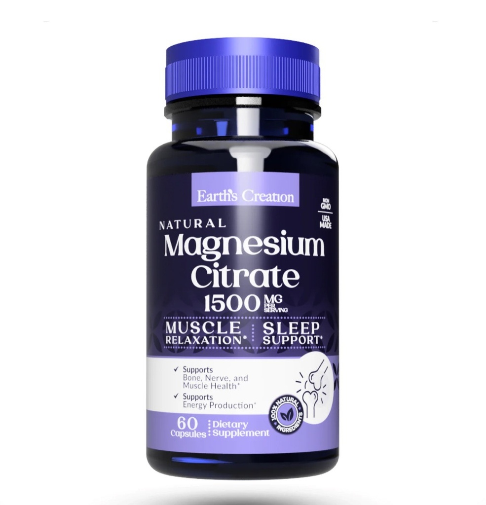 EC Magnesium Citrate 1500mg (60capsules)