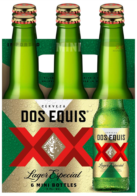 Dos Equis Mini Bottle 4x6/20.7cl