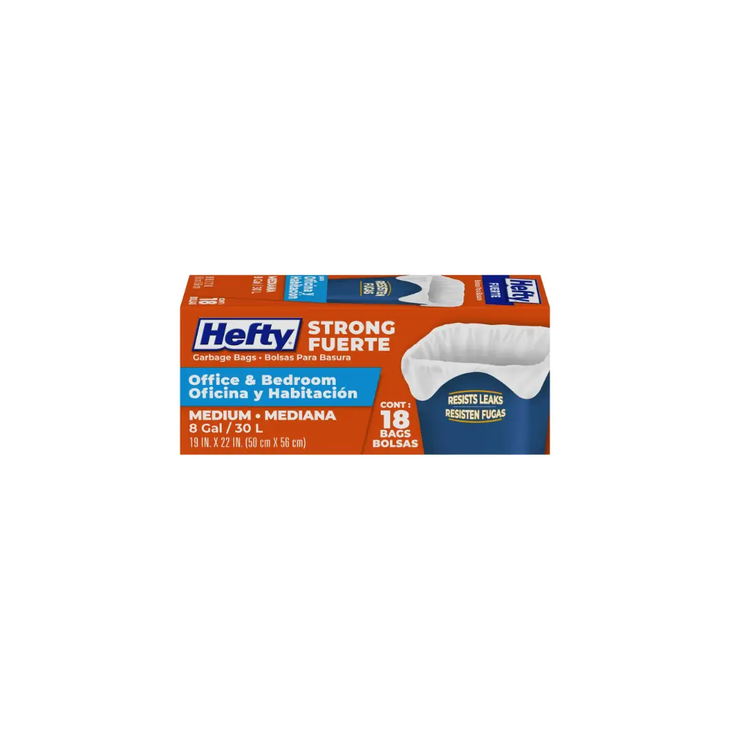 Hefty Garbage Bags Medium 8g 20/18ct