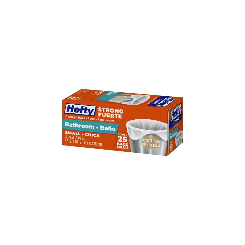 Hefty Garbage Bags Small 4g 18/25ct 