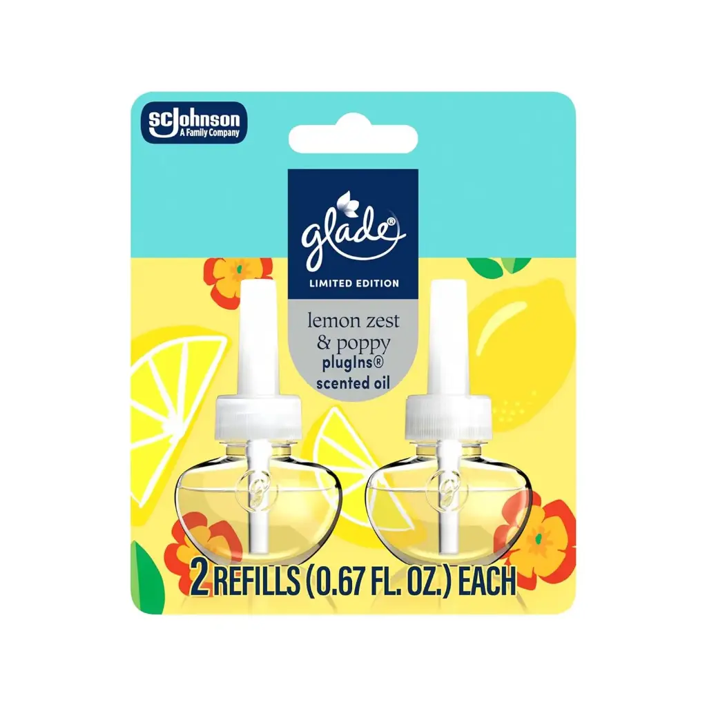 Glade PISO Lemon Zest & Poppy 2 Refill 6/1.34oz 