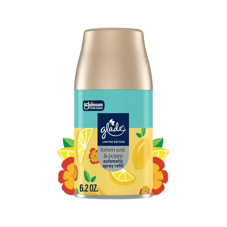 Glade Auto Spray Lemon Zest & Poppy 6/6.2oz 
