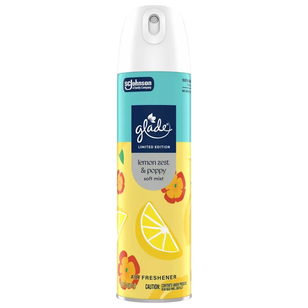 Glade Aerosol Lemon Zest & Poppy 6/7.3oz 