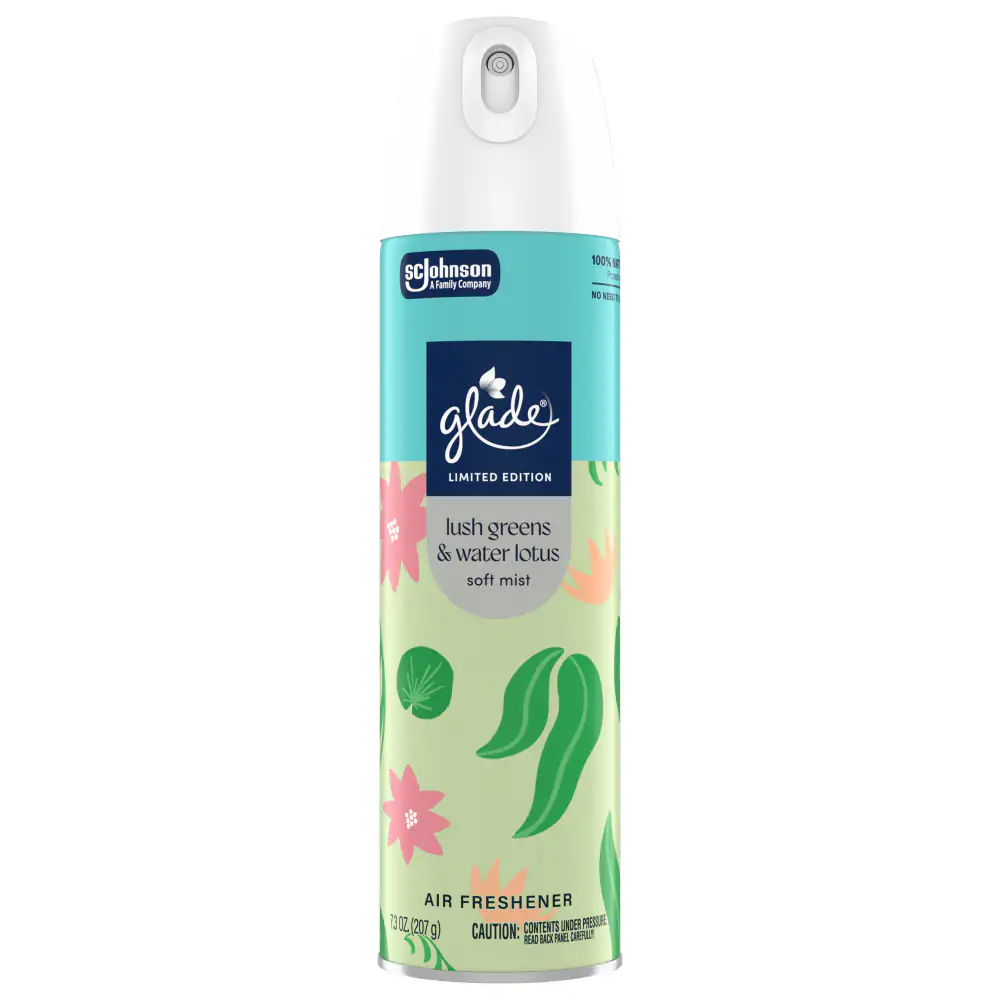 Glade Aerosol Lush Greens & Water Lotus 6/7.3oz 
