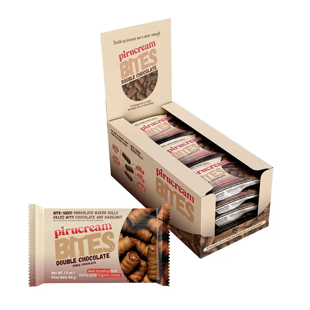 Pirulin Flow Pack Bites Doble Chocolate Unit 12pk/1.09oz 