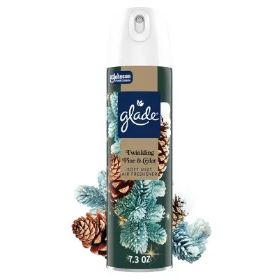 Glade Aerosol Twinkle Pine & Cedar 6/7.3oz  