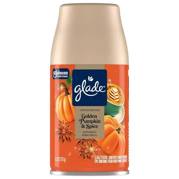 Glade Auto Spray Golden Pumpkin Spice Refill 4/6.2oz   