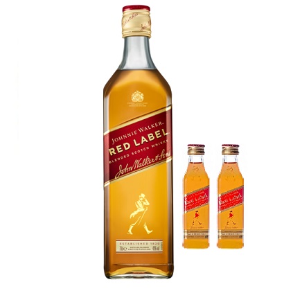 [0300-DG-54413] Johnnie Walker Red Vap 75cl + 2/5cl Miniature