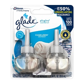 [1900-SJ-14384] Glade PISO Clean Linen 2 Refill 6/1.34oz