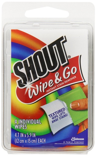 [1900-SJ-42247] Shout Wipes Trial Size 24/4Ct