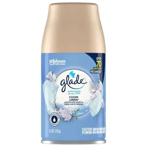 [1900-SJ-71773] Glade Auto Spray Clean Linen Refill 6/6.2oz