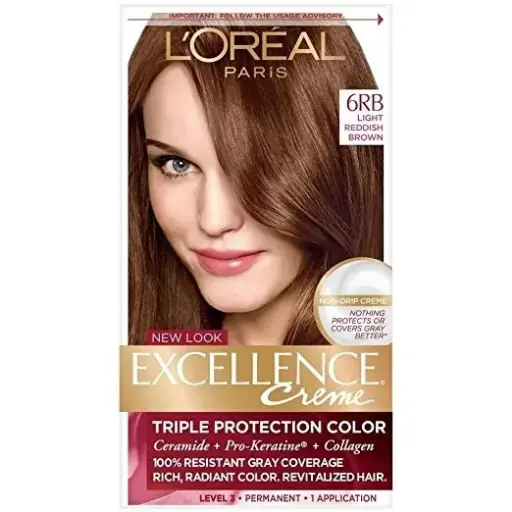[2200-LO-21063] Excellence Creme Light Reddish Brown #6Rb
