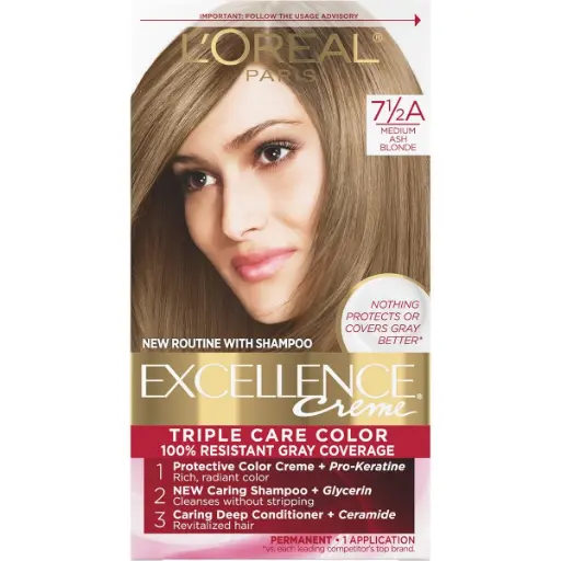 [2200-LO-21068] Excellence Creme Med Ash Blonde #7.5A