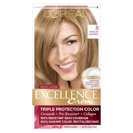 [2200-LO-21069] Excellence Creme Medium Blonde #8