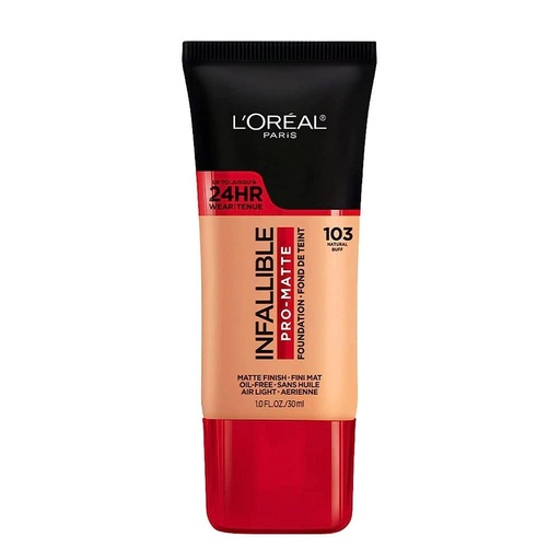 [2200-LO-29302] Infallible Pro-Matte Foundation Natural Buff #103