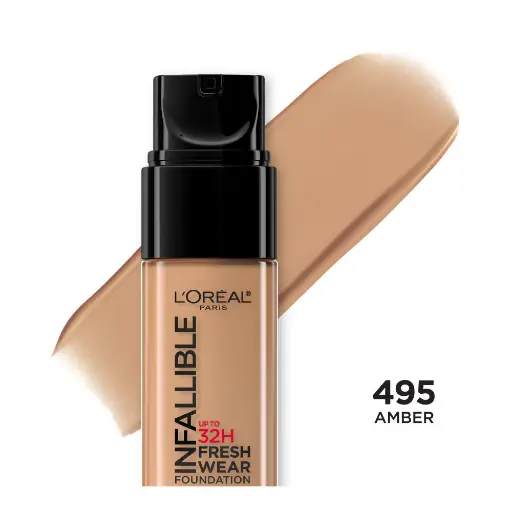 [2200-LO-38230] Infallible 32Hr FW Foundation Amber #495