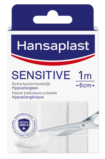 [2400-FB-04640] Hansaplast Pleisters - Sensitive 1M X 6Cm