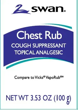 [2400-VJ-14127] Swan Chest Rub Cough Suppressant 3.53oz