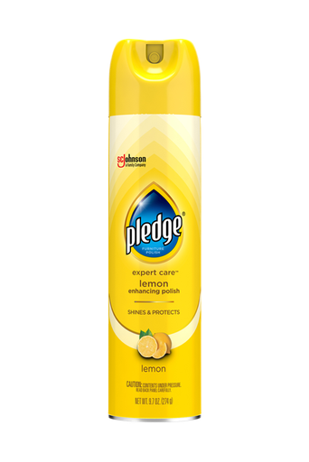 [1900-SJ-73809] Pledge Furniture Polish Aerosol Lemon 6/9.7oz