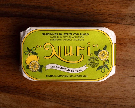 [1500-CP-10022] Nuri Sardines in Olive Oil & Lemon 24/125gr