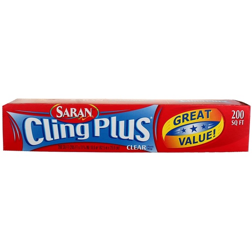 [1900-SJ-00202] Saran Clear Plastic Wrap 12/200 Sq. Ft.