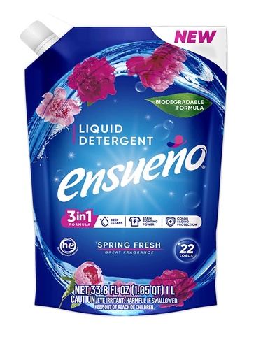 [1900-AL-00949] Ensueño Liquid Detergent SF Pouch4/33.8oz
