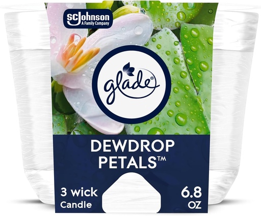 [1900-SJ-05390] Glade Candle Dewdrop Petals 3/6.8oz