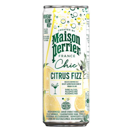 [1300-NW-14504] Maison Perrier Chic Mocktail Citrus Fizz Can 6X4Pk/25cl
