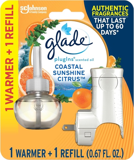 [1900-SJ-36962] Glade PISO Coastal Sunshine Citrus + Warmer 5/0.67oz