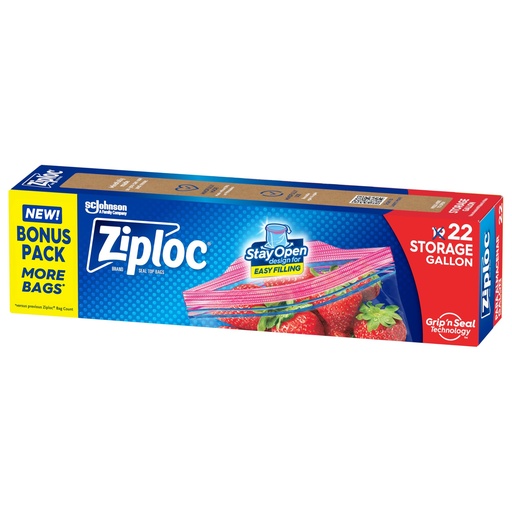 [1900-SJ-13676] Ziploc SUSO Storage Gallon 12/22ct