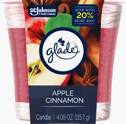 [1900-SJ-54973] Glade Candle Apple Cinnamon 6/4.08oz 