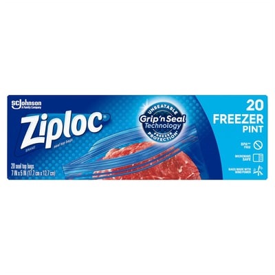 [1900-SJ-14222] Ziploc Freezer Gallon 6/42Ct  