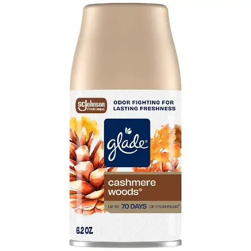 [1900-SJ-22422] Glade Auto Spray Cashmere Woods Refill 4/6.2oz 