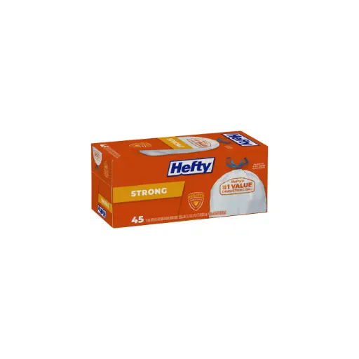 [1900-HF-17237] Hefty Waste Bags Strong Kitchen DS 6/45ct 13g