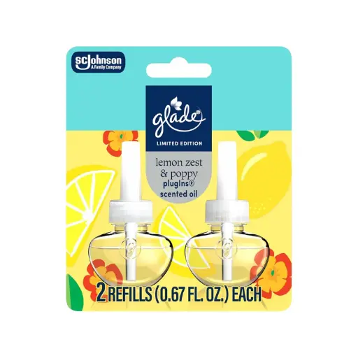 [1900-SJ-05418] Glade PISO Lemon Zest & Poppy 2 Refill 6/1.34oz 