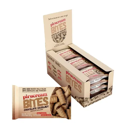 [1600-SG-00793] Pirulin Flow Pack Bites Chocolate Avellana Unit 12pk/1.09oz