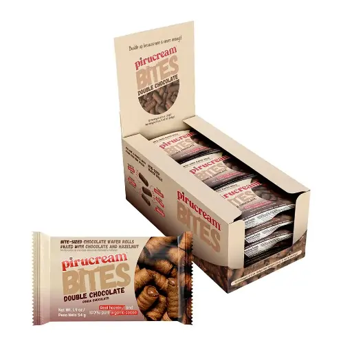 [1600-SG-00816] Pirulin Flow Pack Bites Doble Chocolate Unit 12pk/1.09oz 